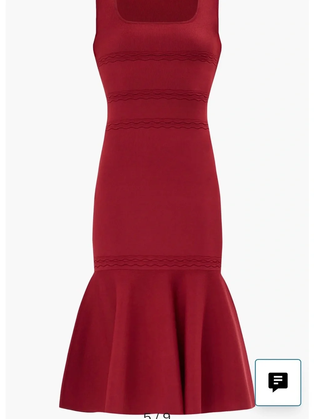 Herve Leger Sleeveless Wine Midi Dress - Picture 11 of 14